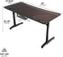 Eureka Gaming Table- GIP 60 Inches With Luxury Gaming Chair and Keyboard Tray