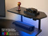 Eureka Ergonomic Gaming Table- Aero 72 Inches, RGB Lights