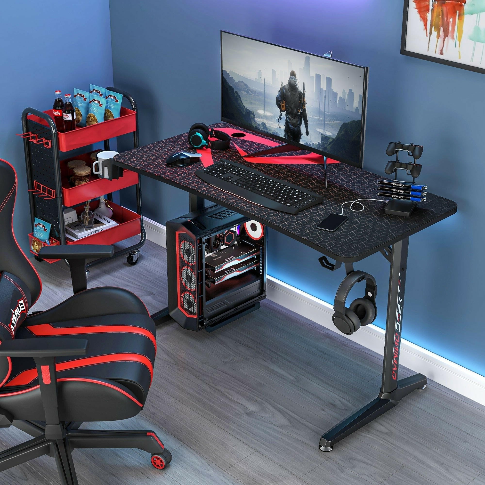 Eureka I 47/60 Gaming Table - 47 & 60 Inch, I Shaped, Captain Series 2