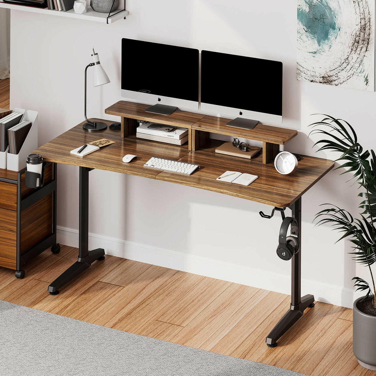 Eureka I 60 Gaming Table - 60 Inch, I Shaped 2