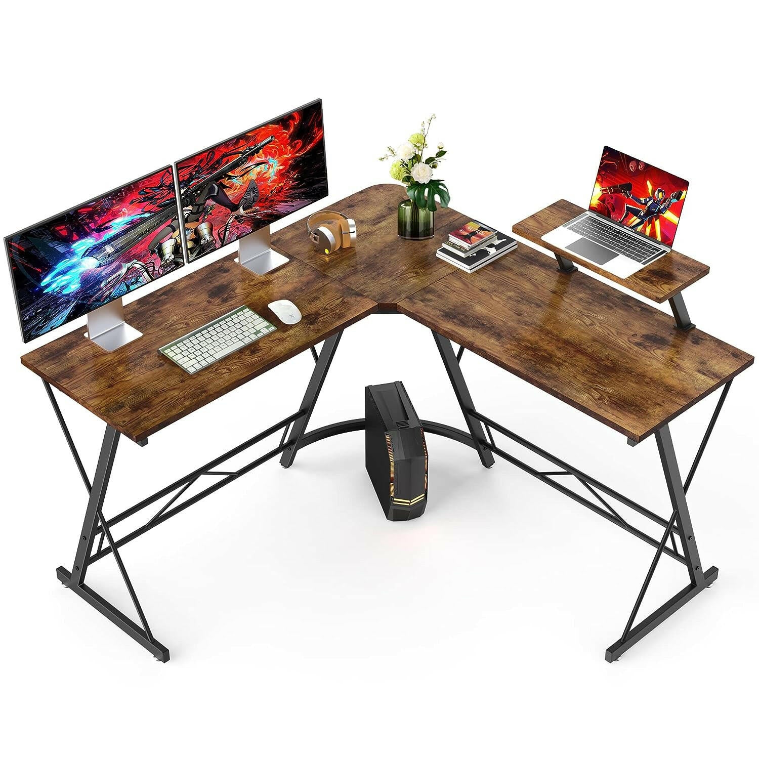 Ironstone L 51 Gaming Table - 51 Inches, L Shaped 1