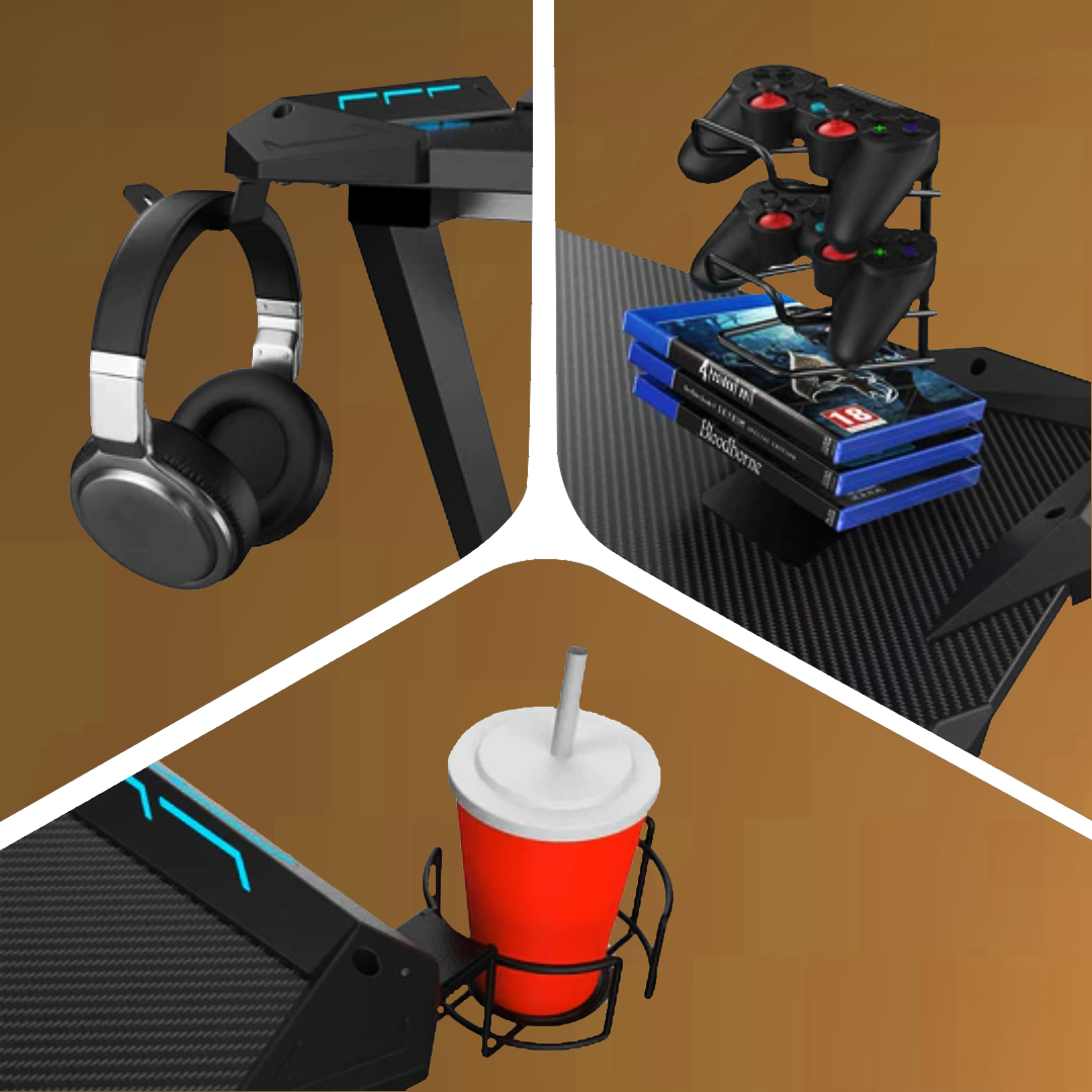 Buy Metal Accessories Combos Cup Holder Headset Hook PS4 Rack