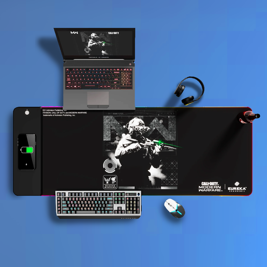 Eureka Ergonomic Large Mouse Pad- Wireless Charging, Call Of Duty Series