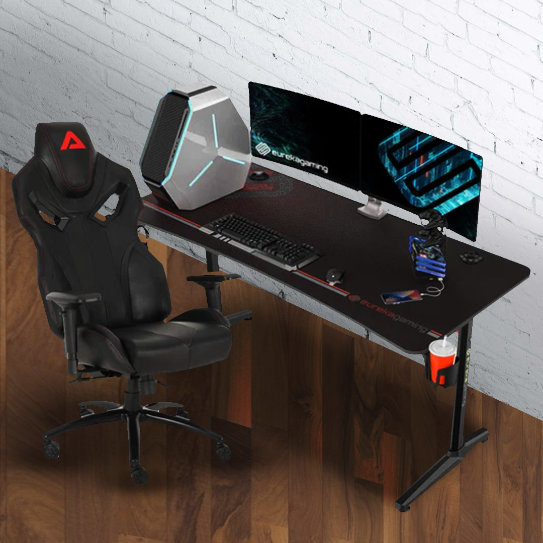Gaming desk and chair cheap hot sale