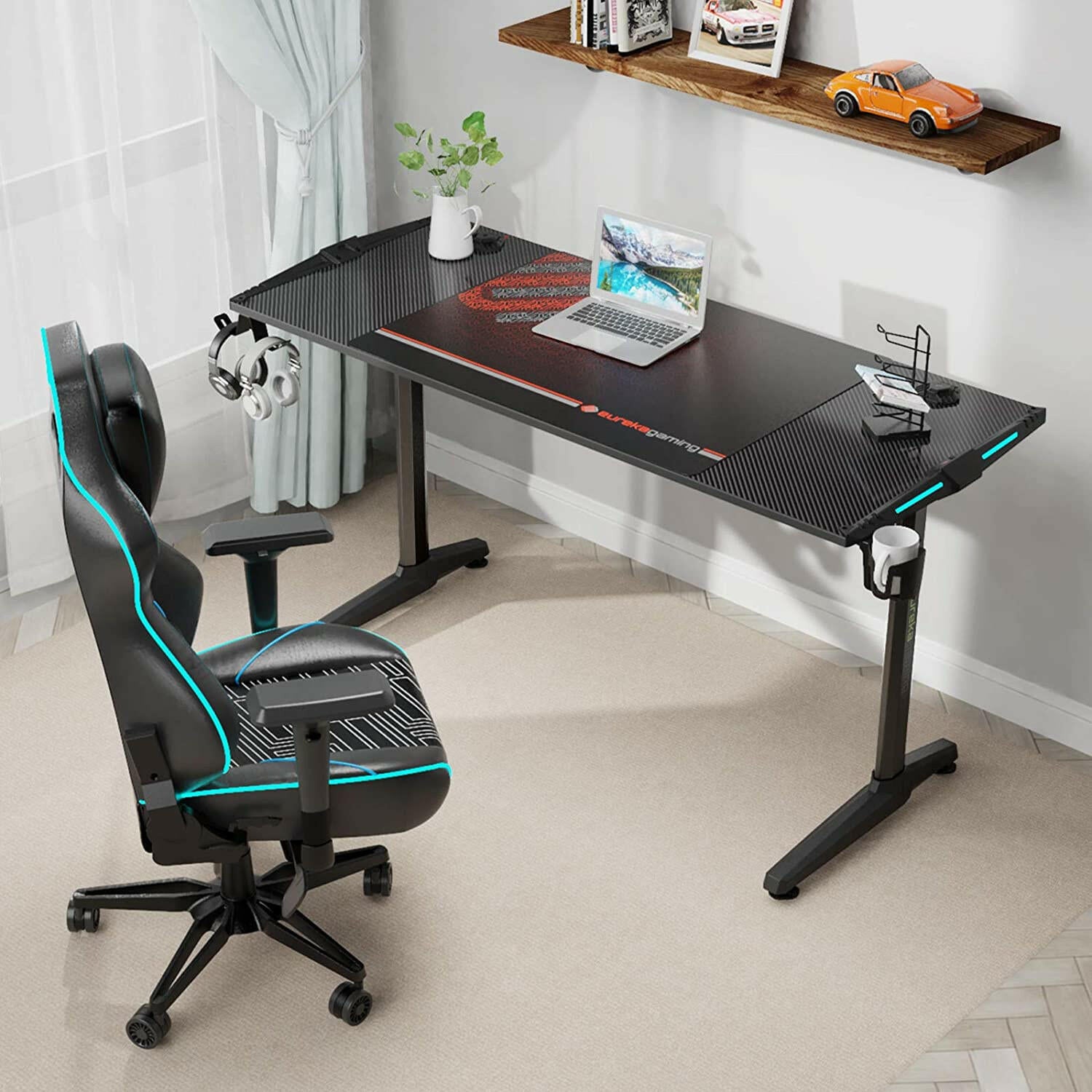Eureka I 55 Gaming Table - 55 Inch, I Shaped 2