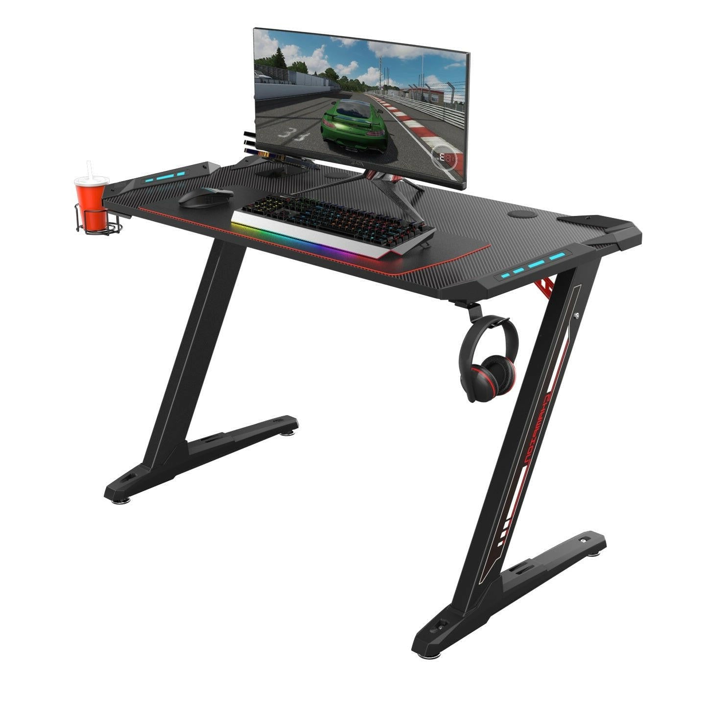 Eureka Z1 44 Gaming Table - 44 Inch, Z Shaped  1