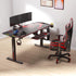 Eureka Ergonomic Gaming Table- 65 Inches, Electric Height Adjustable, RGB LED Lights With Luxury Gaming Chair