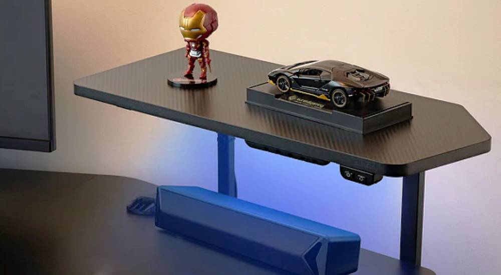 Eureka Aero 72 Gaming Table - 72 Inch, Aero Series, Height Adjustment 6