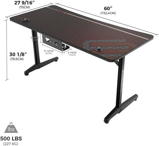 Eureka I 47/60 Gaming Table - 47 & 60 Inch, I Shaped, Captain Series 6