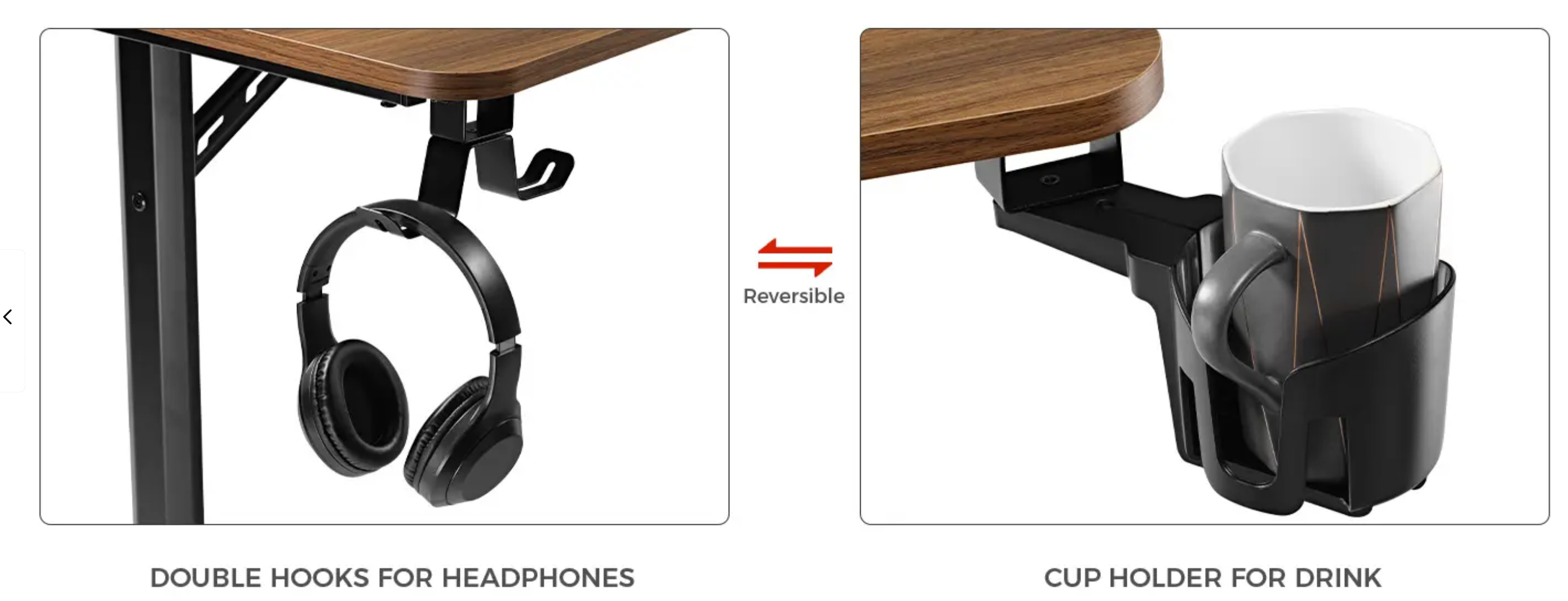 Eureka I 60 Gaming Table - 60 Inch, I Shaped 12