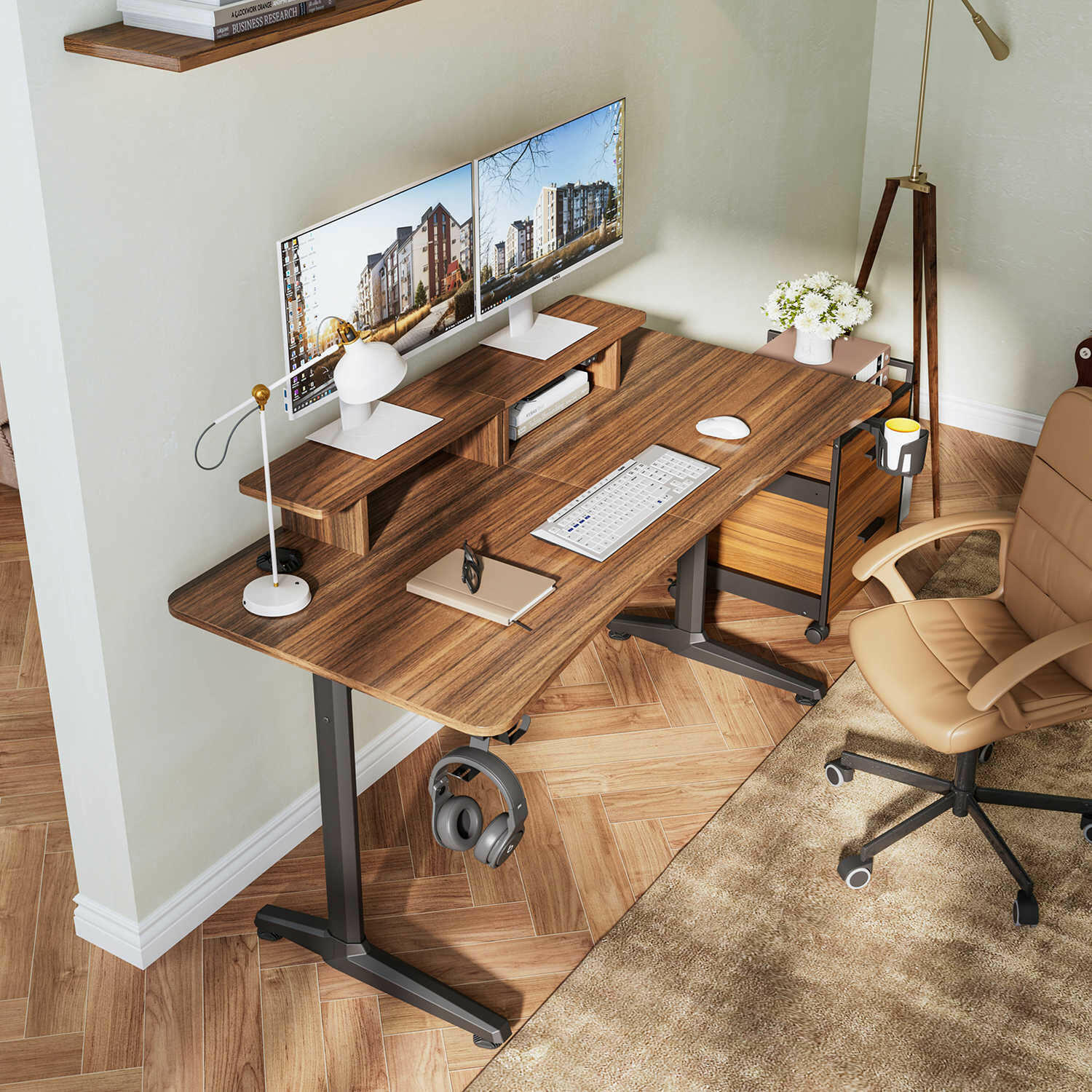 Eureka I 60 Gaming Table - 60 Inch, I Shaped 4