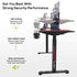 Eureka I 65 Gaming Table - 65 Inch, I Shaped, Height Adjustable 5