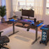Eureka U 71 Gaming Table - 71 Inch, U Shaped, Height Adjustment 2