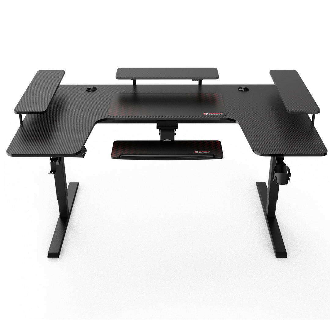 Eureka U 71 Gaming Table - 71 Inch, U Shaped, Height Adjustment 9