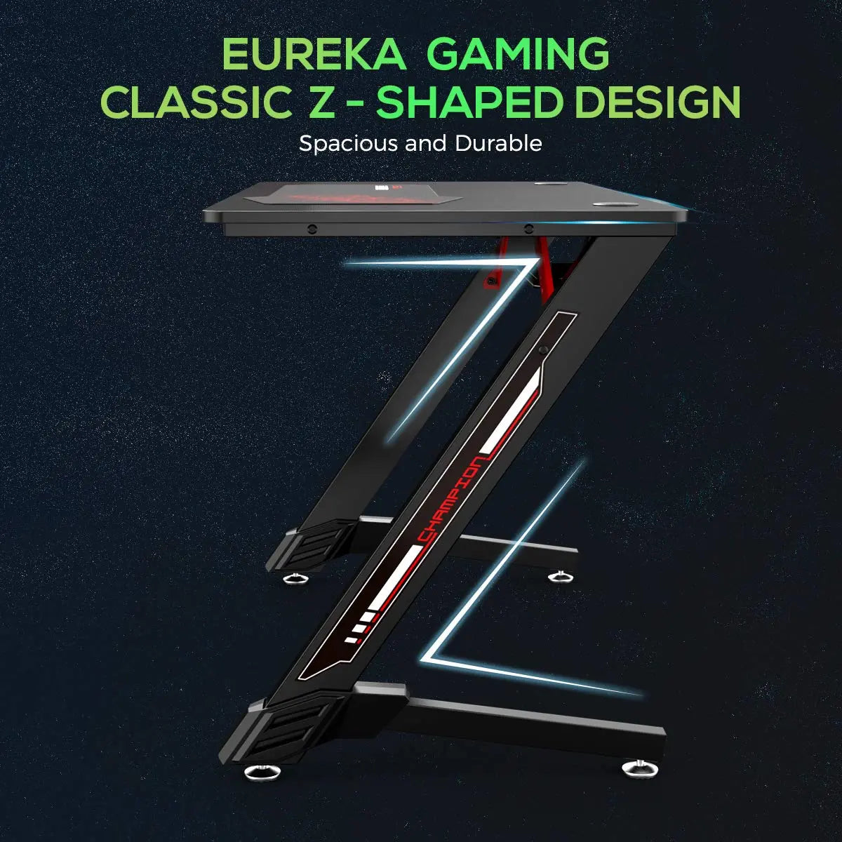 Eureka Z5 43 Gaming Table - 43 Inch, Z Shaped