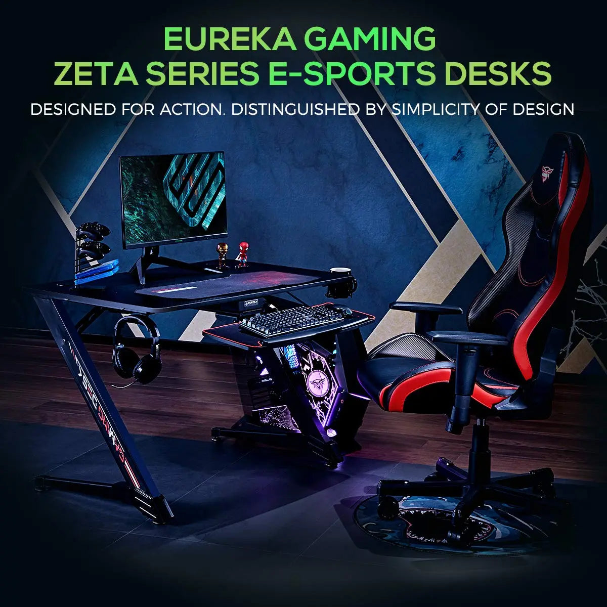 Eureka Z5 43 Gaming Table - 43 Inch, Z Shaped