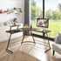 Ironstone L 51 Gaming Table - 51 Inches, L Shaped 11