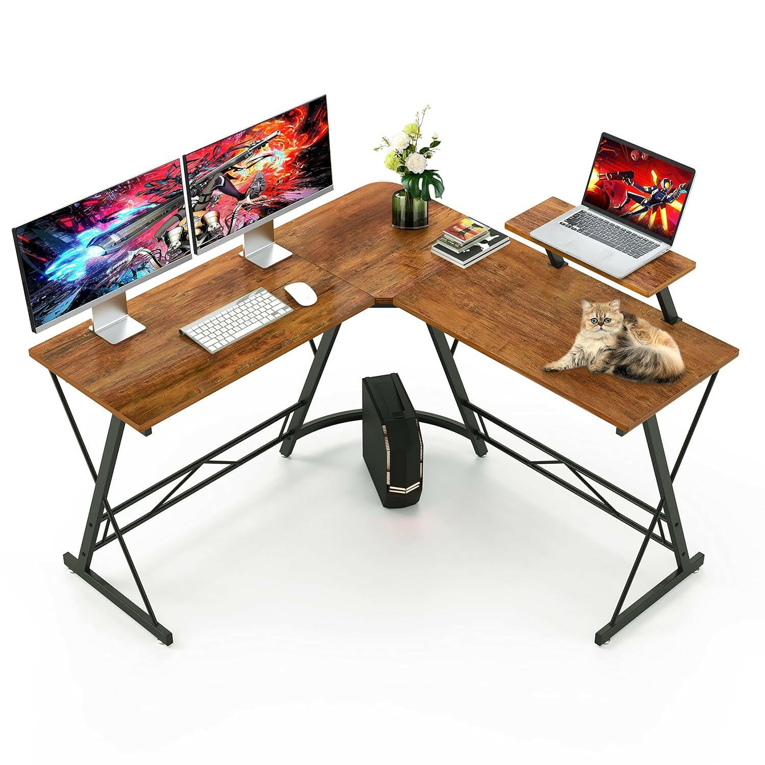 Ironstone L 51 Gaming Table - 51 Inches, L Shaped 5