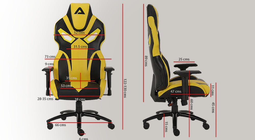 Buy Astrix Gaming Chair Monza Series Yellow 33 Flat off on
