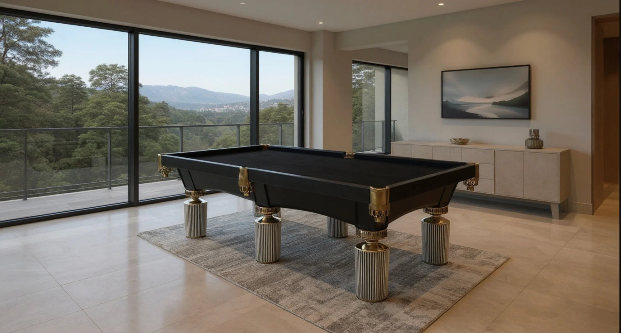 Crescent Pool Table