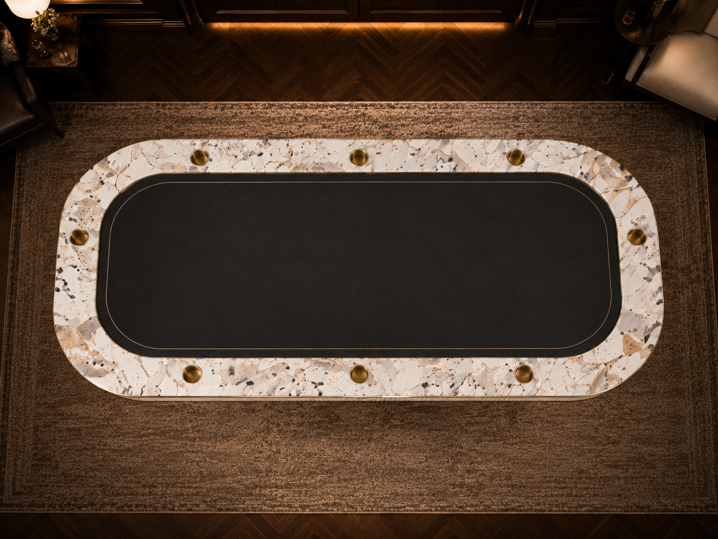Marshmello Marble Poker Table