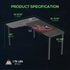 Eureka Ergonomic Gaming Table- 60 Inches, L Shaped, Left/Right with Luxury Gaming Chair and Keyboard Tray