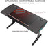 Eureka Ergonomic i-Series Gaming Table- 55 Inches with RGB LED Lights, Free Mouse Pad Controller