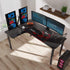 Eureka Ergonomic Gaming Table- 60 Inches, Modern Left L Shaped Gaming Desk
