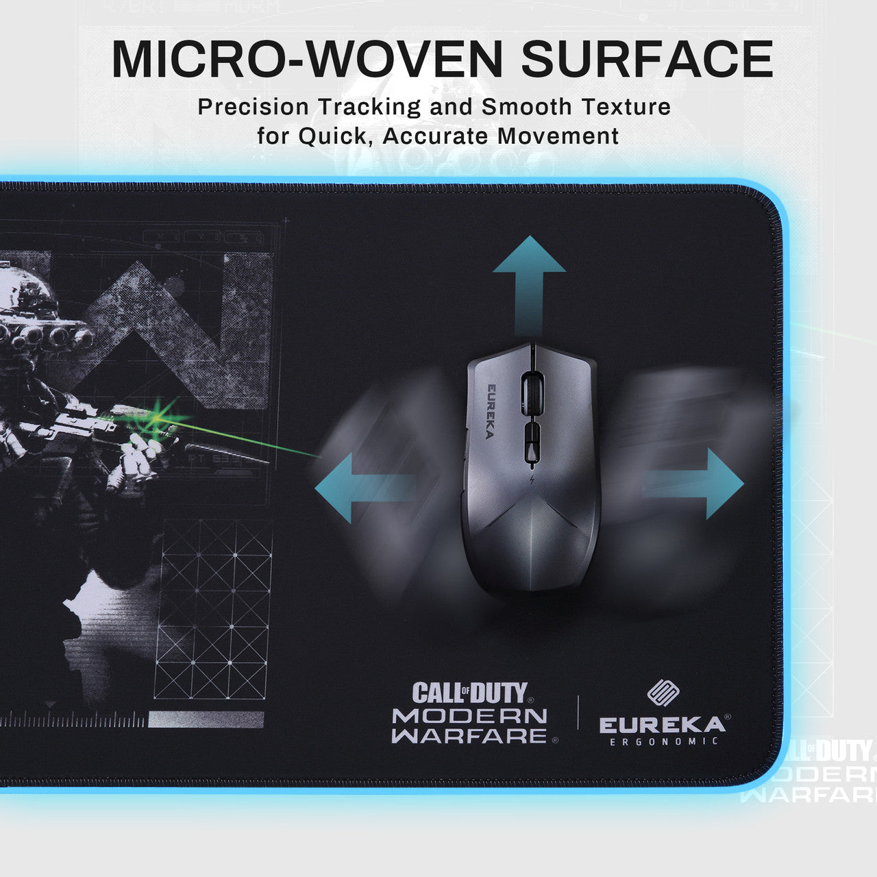 Eureka Ergonomic Large Mouse Pad- Wireless Charging, Call Of Duty Series