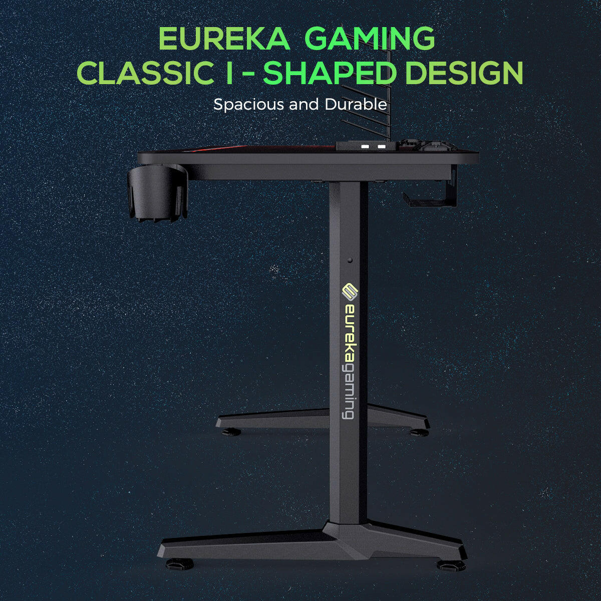 Eureka I 47/60 Gaming Table - 47 & 60 Inch, I Shaped, Captain Series 9
