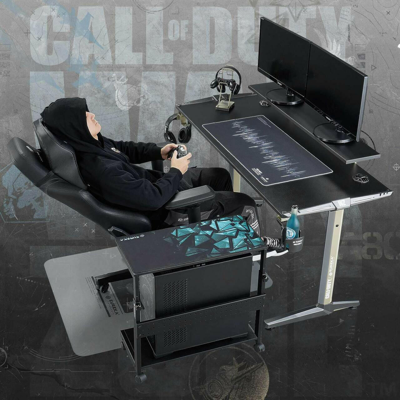 Eureka I 55 Gaming Table - 55 Inch, I Shaped, COD Series 3