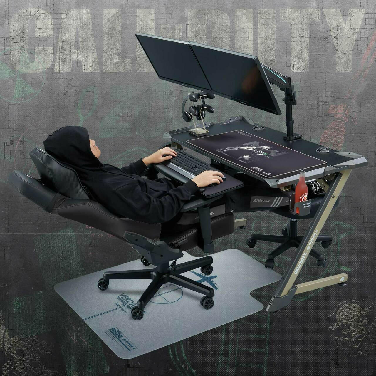 Eureka Z0 43 Gaming Table - 43 Inch, Z Shaped, COD Series 4
