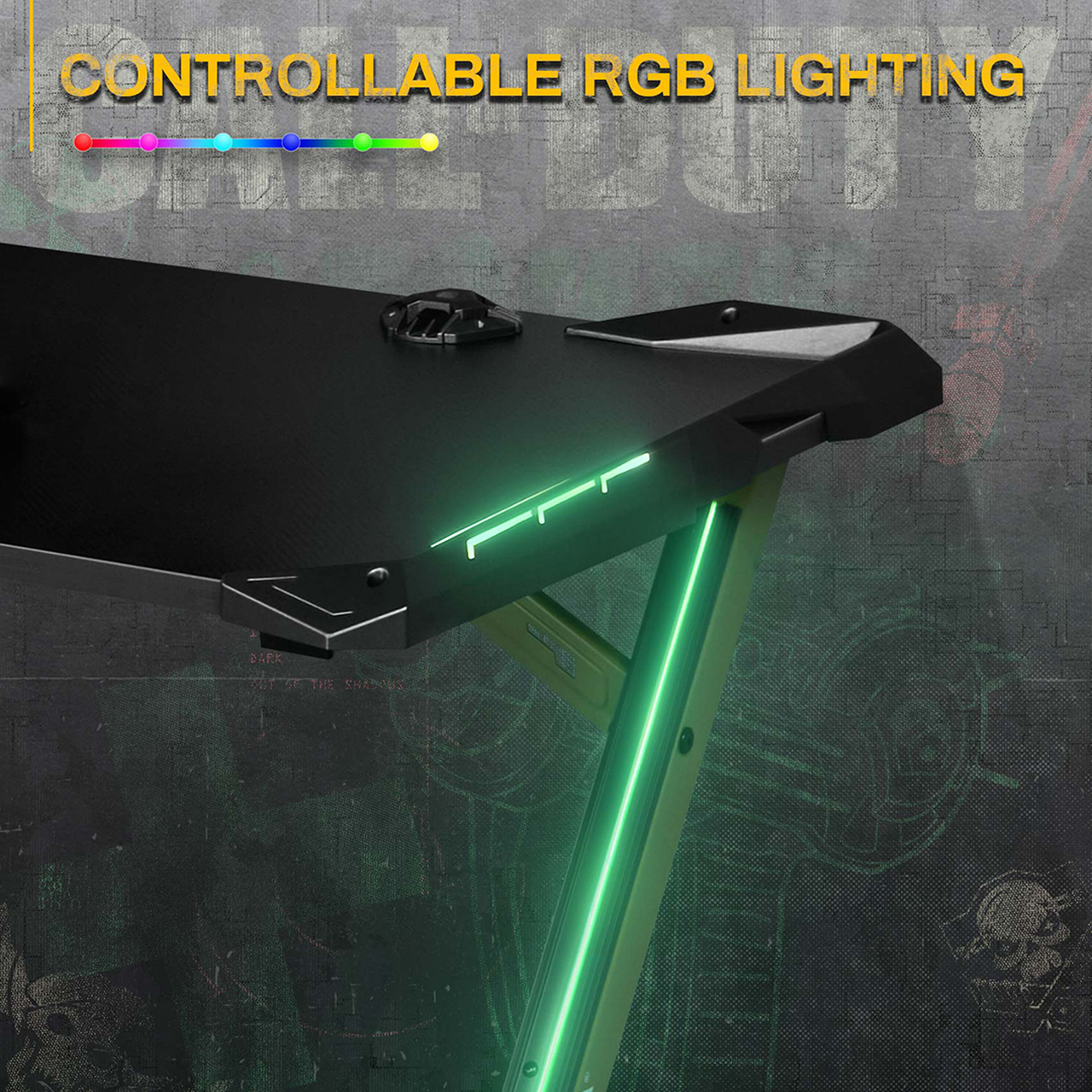 Eureka Z0 43 Gaming Table - 43 Inch, Z Shaped, COD Series 5