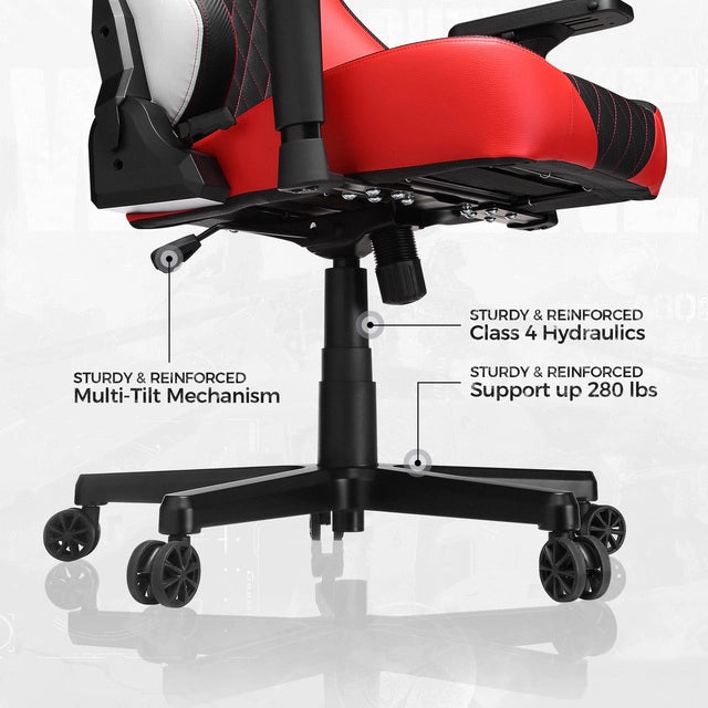 Eureka Ergonomic Gaming Chair- Call of Duty Series, Warzone Red