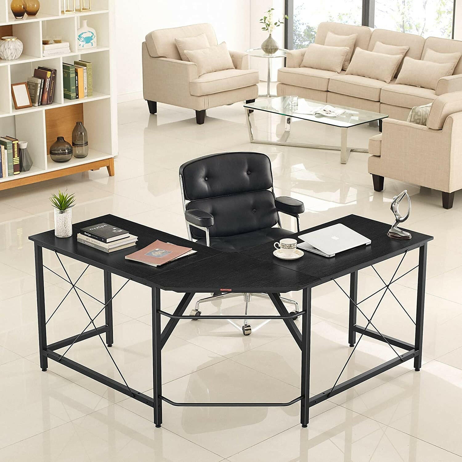 Ironstone L 59 Gaming Table - 59 Inches, L Shaped 15